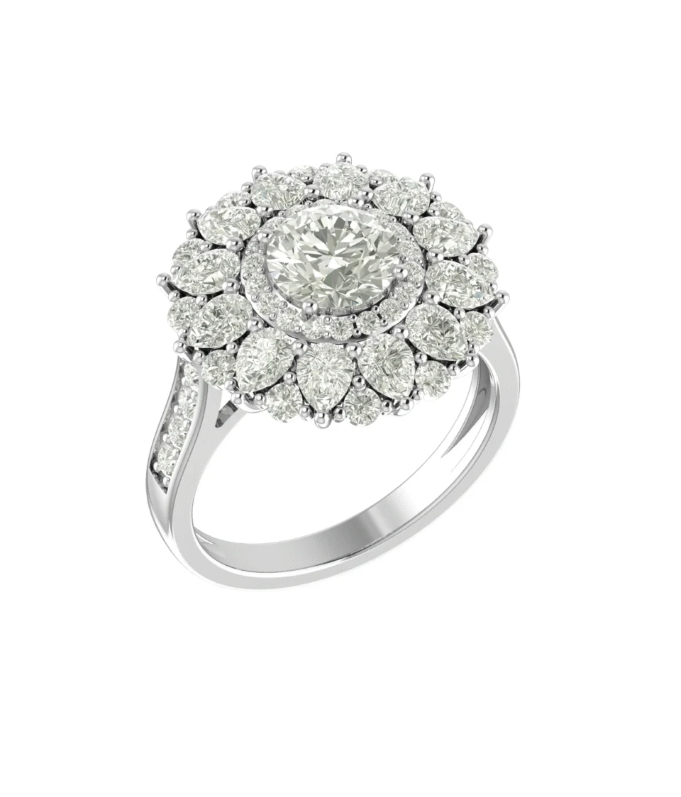 Silver Bunch Of Life Ring