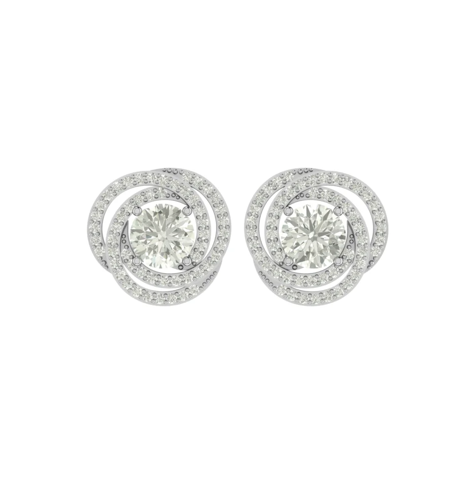Silver Circle Shiny Earring