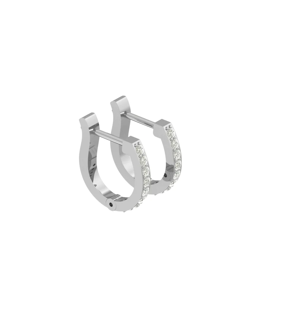 Silver Classic Huggie Hoop Earring