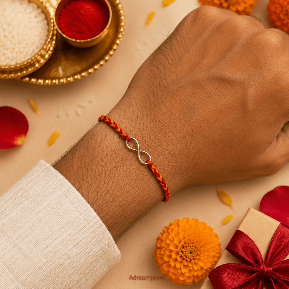 925 Sterling Silver Infinity Rakhi