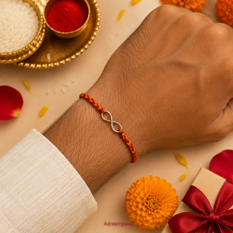 925 Sterling Silver Infinity Rakhi